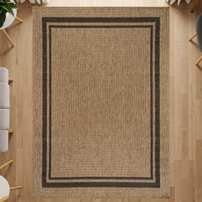 Royce Natural 6 Jute-Look Area Rug | Earthy Texture
