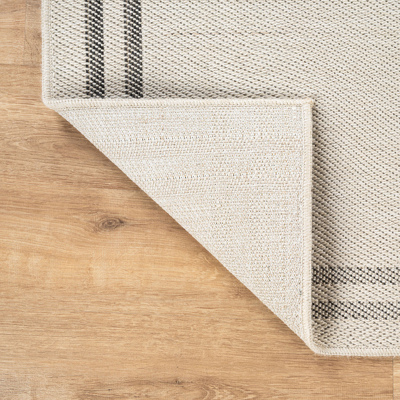 Woolen Bone 7 Washable Jute-Look Rug | Minimalist Decor