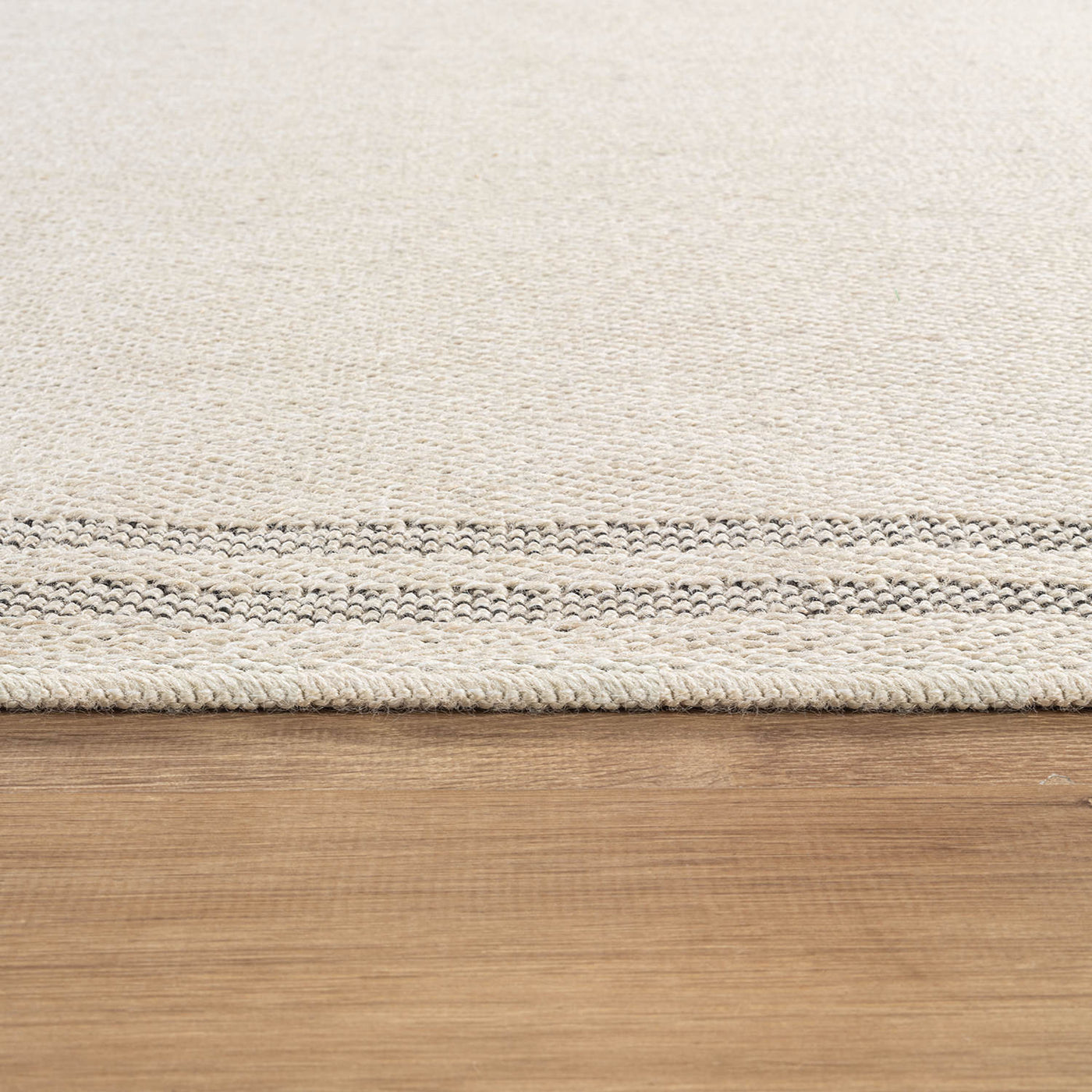Woolen Bone 7 Washable Jute-Look Rug | Minimalist Decor