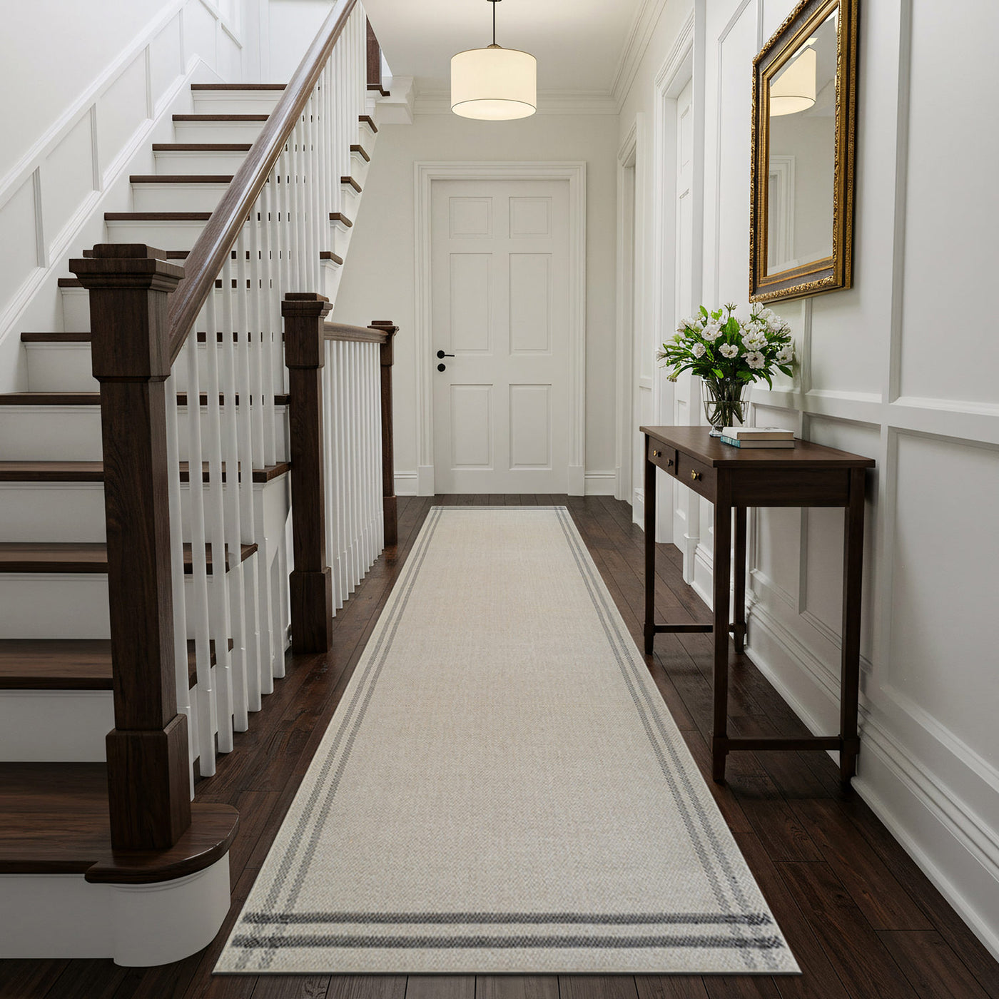 Woolen Bone 7 Washable Jute-Look Rug | Minimalist Decor