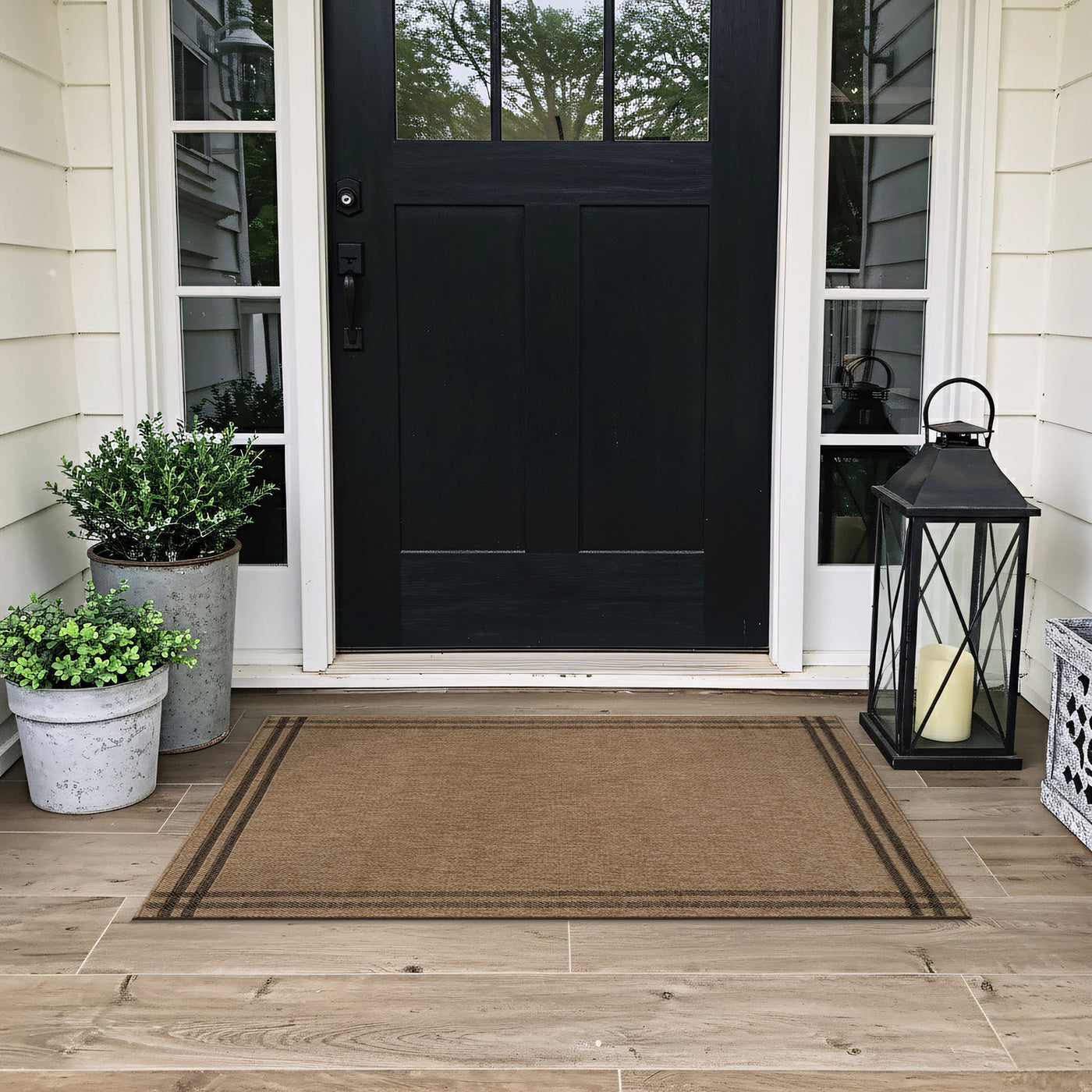 Woolen Natural 7 Indoor/Outdoor Rug | Rustic Jute Style