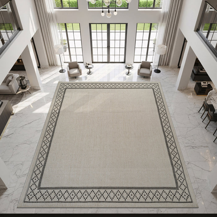 Woolen Bone Look Jute-Look Rug | Light & Stain-Resistant