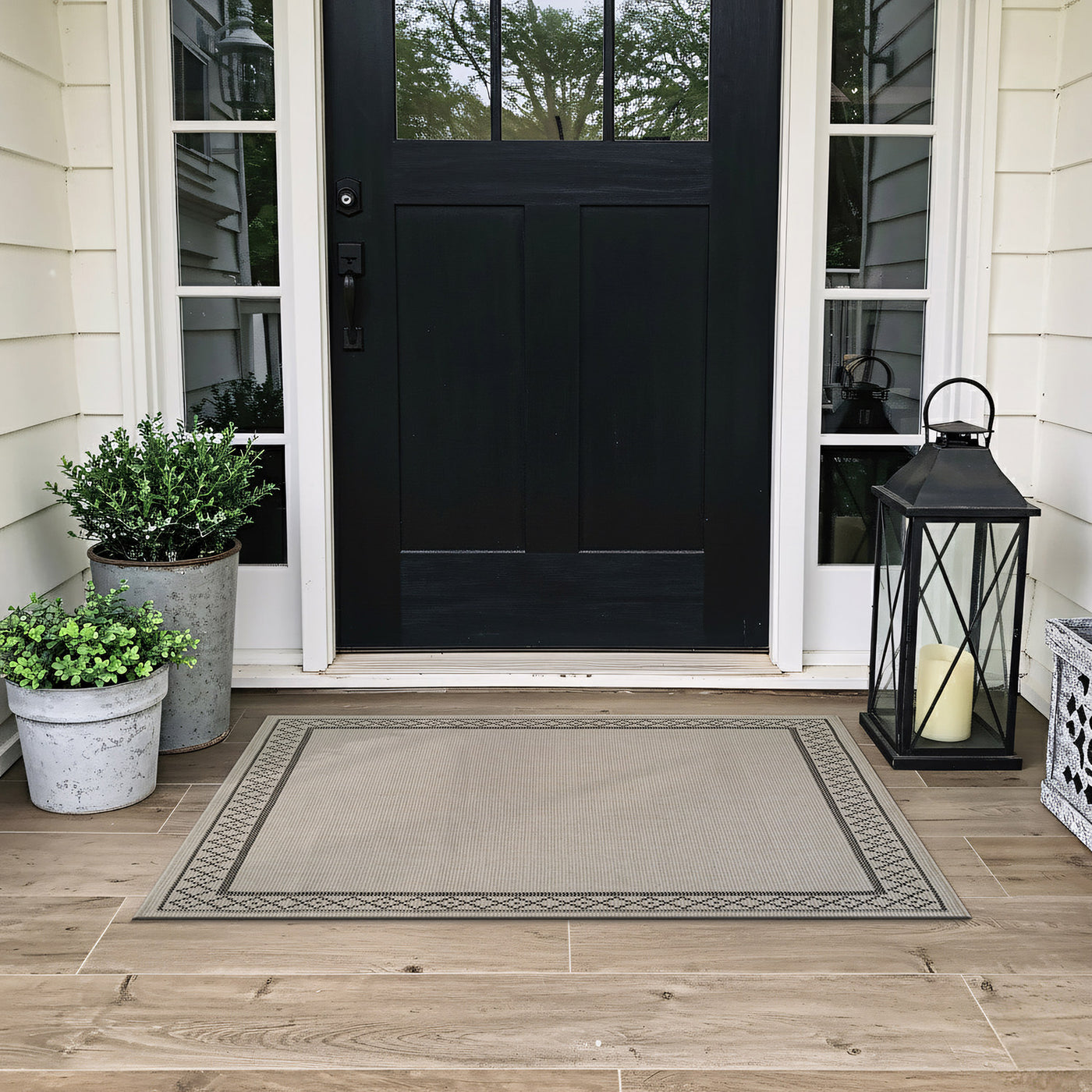 Woolen Bone Look Jute-Look Rug | Light & Stain-Resistant