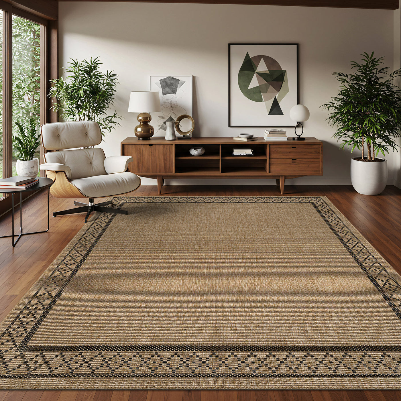 Woolen Natural Easy Jute-Look Area Rug | Pet-Friendly & Durable