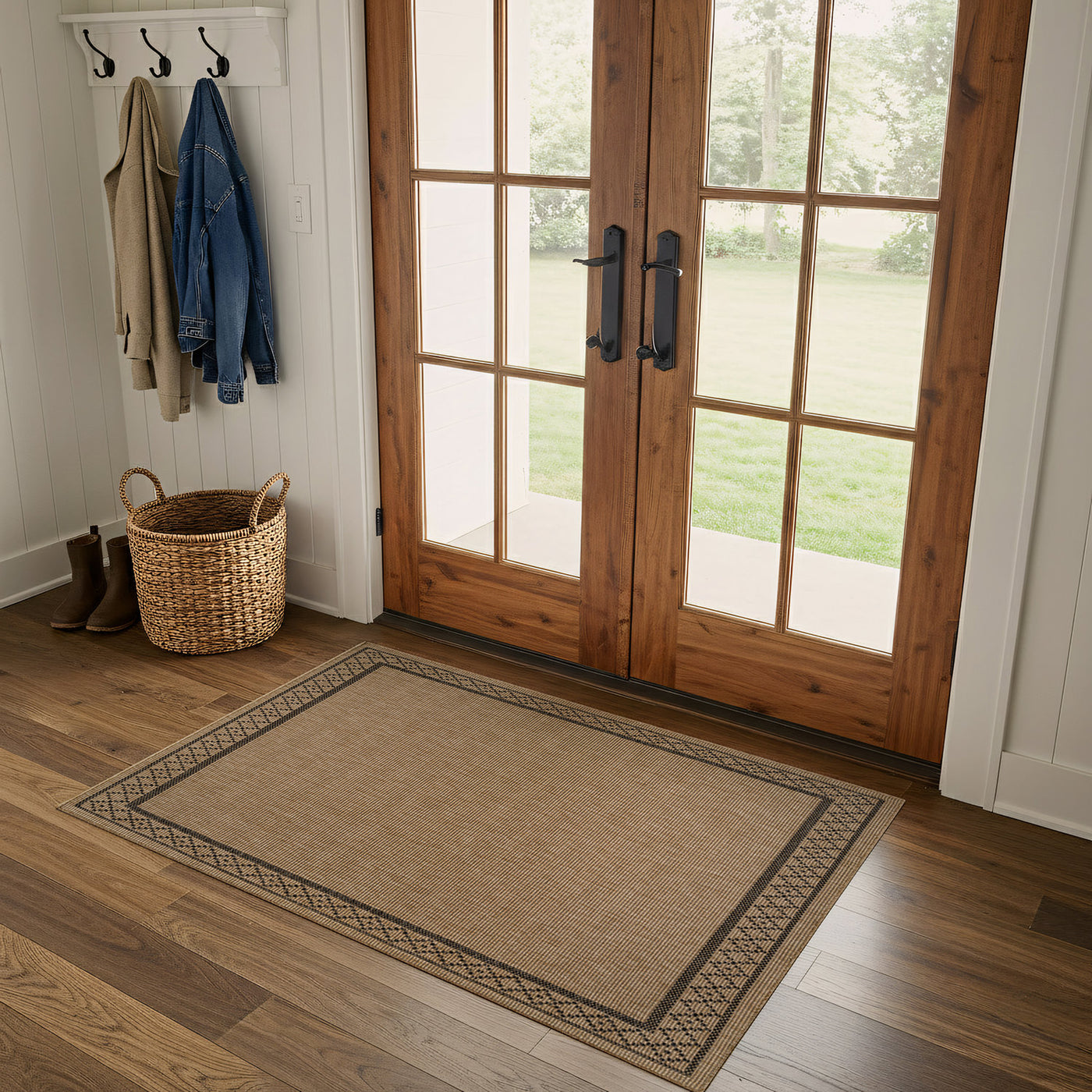 Woolen Natural Easy Jute-Look Area Rug | Pet-Friendly & Durable